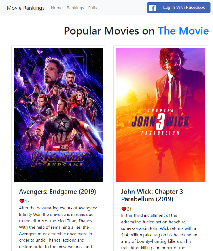 header for Movie Rankings
